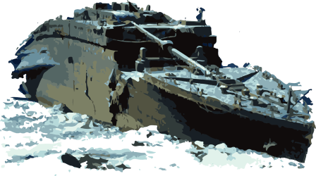 Image of a Titanic Wreckage